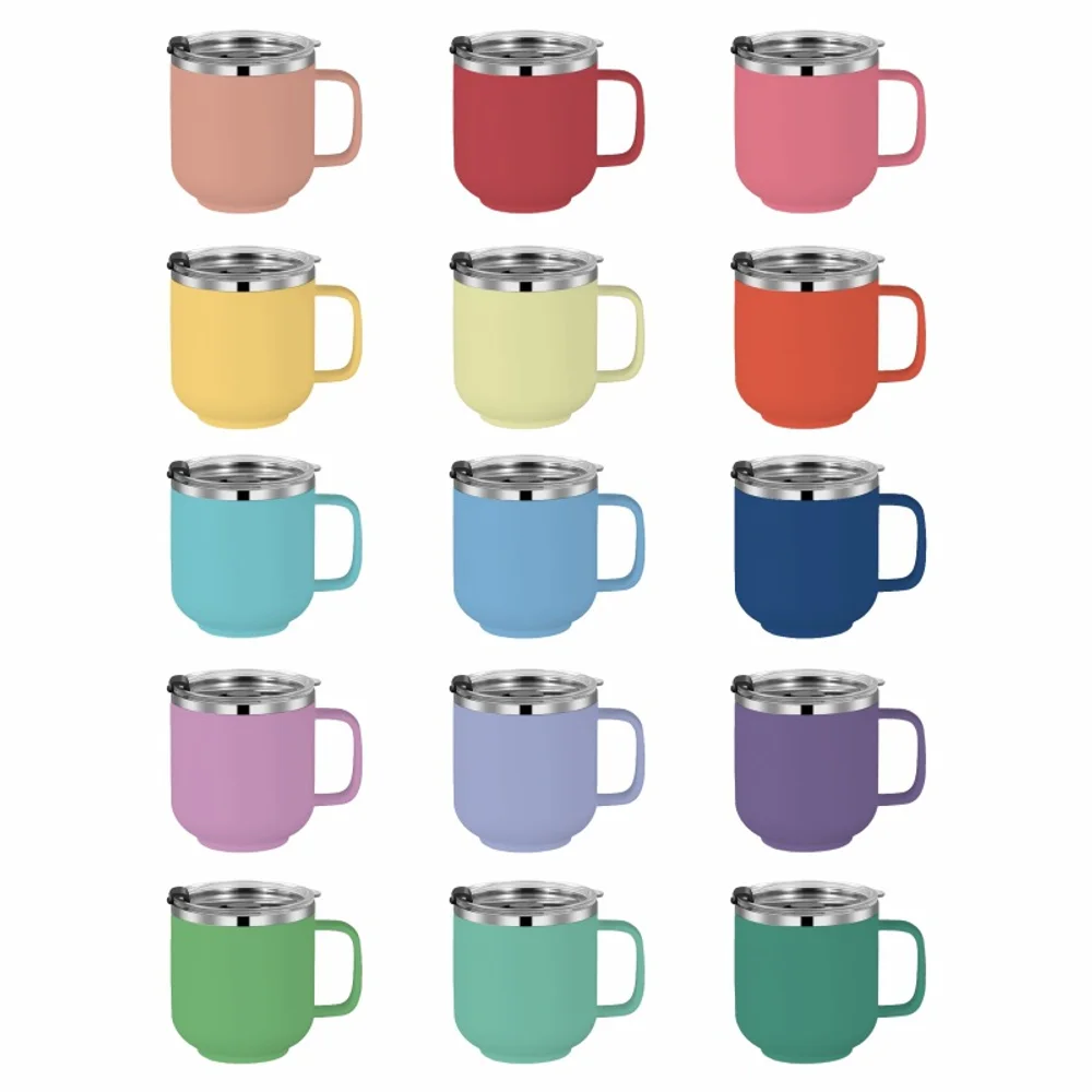14 oz Stainless Steel Coffee Mug With Lid with custom logo - image 5