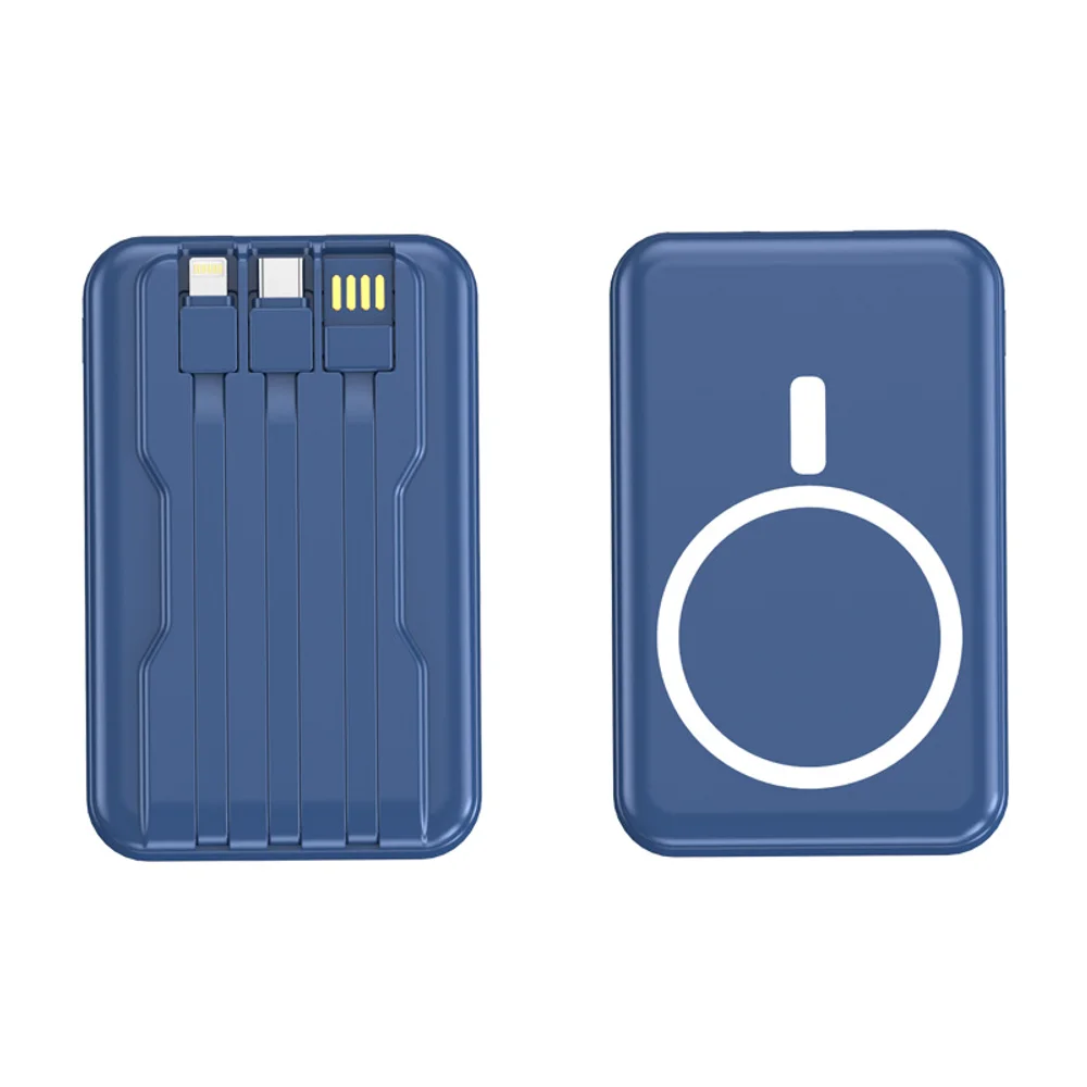 10000mAh MagSafe Magnetic Wireless Power Bank with Cable with custom logo - image 5