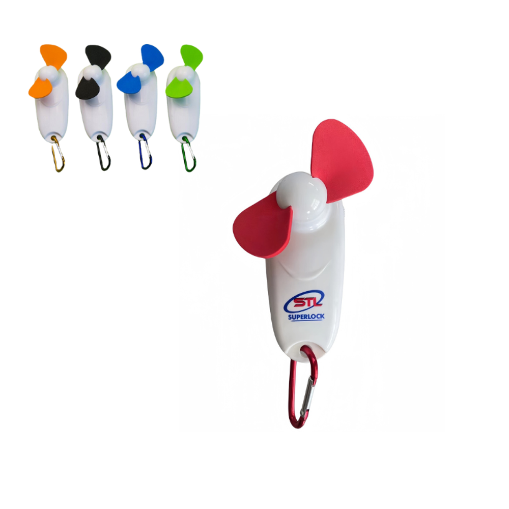 Custom Handy Breeze Portable Fan with Light with logo - Tech promotional product
