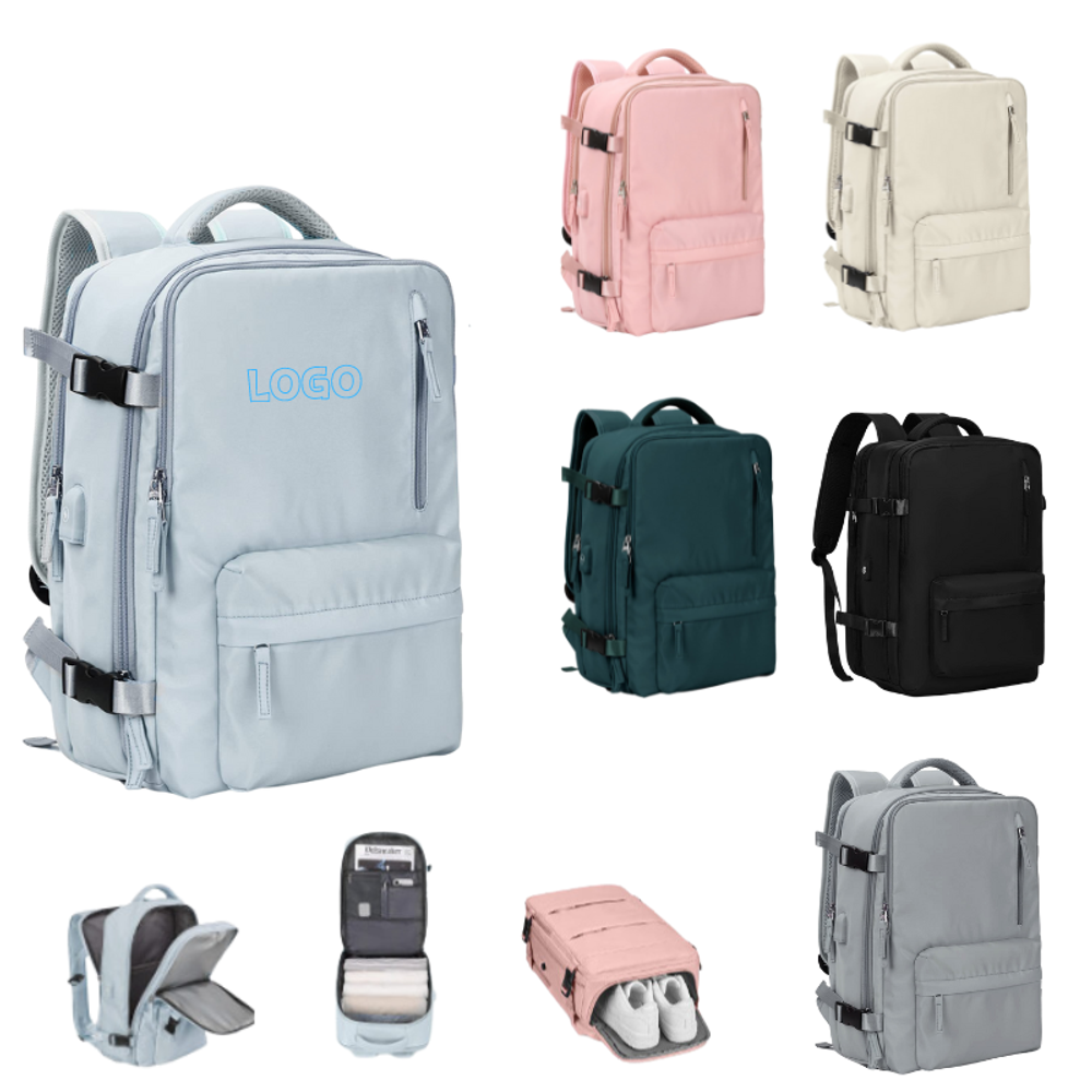 Custom Large Travel Backpack with logo - Bags promotional product