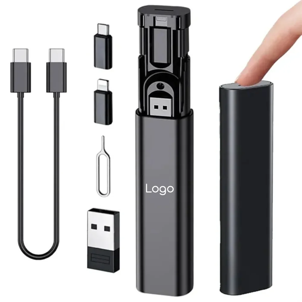 Custom Charging Cable with Organizer with logo - Tech promotional product