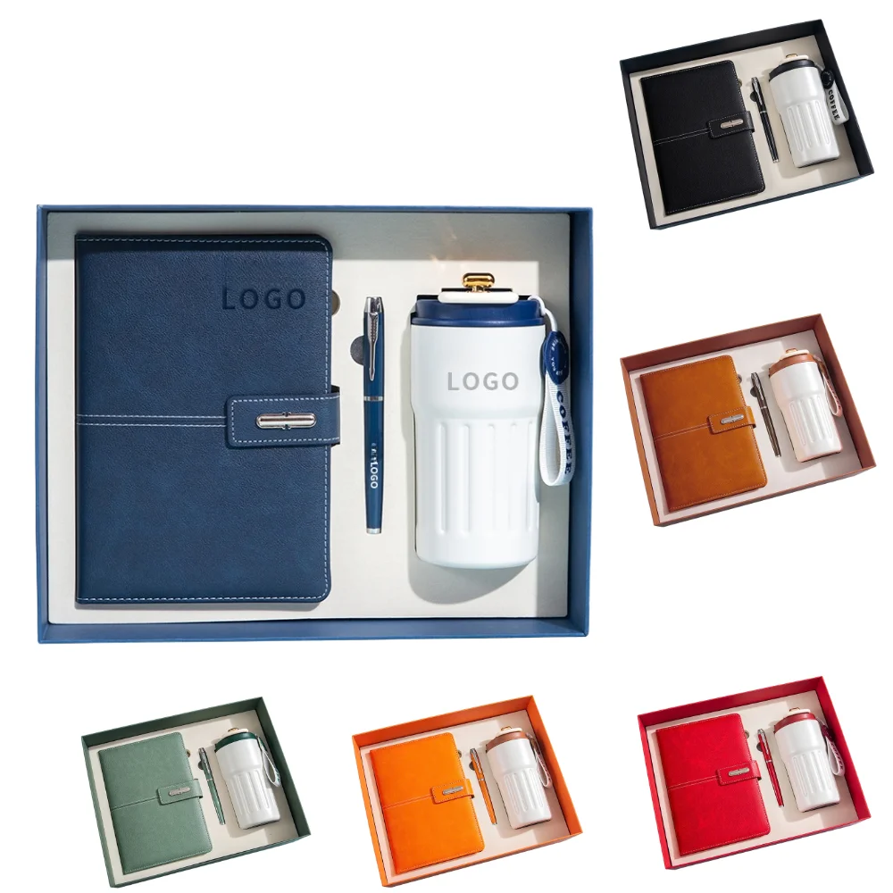 Custom A5 Notebook and Tumbler Gift Box Set with logo - Gift Sets promotional product