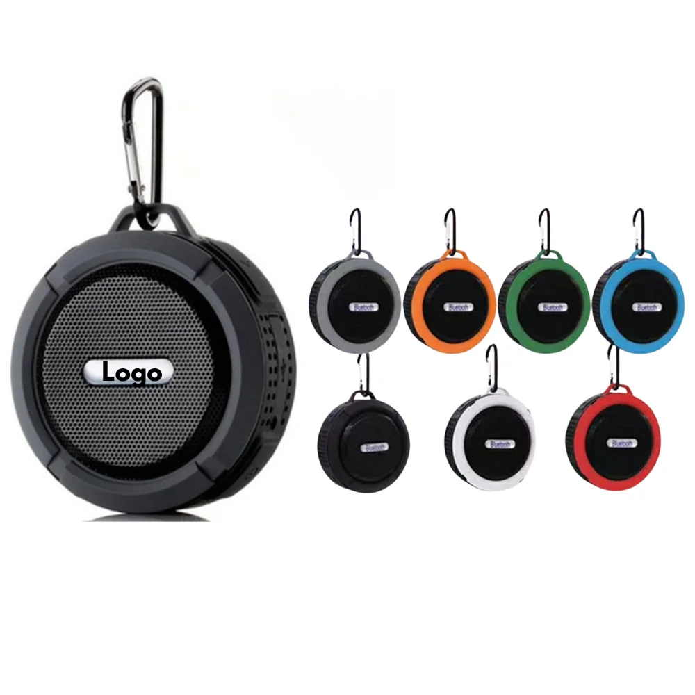 Custom Mini Bluetooth Speaker with Suction Cup with logo - Tech promotional product
