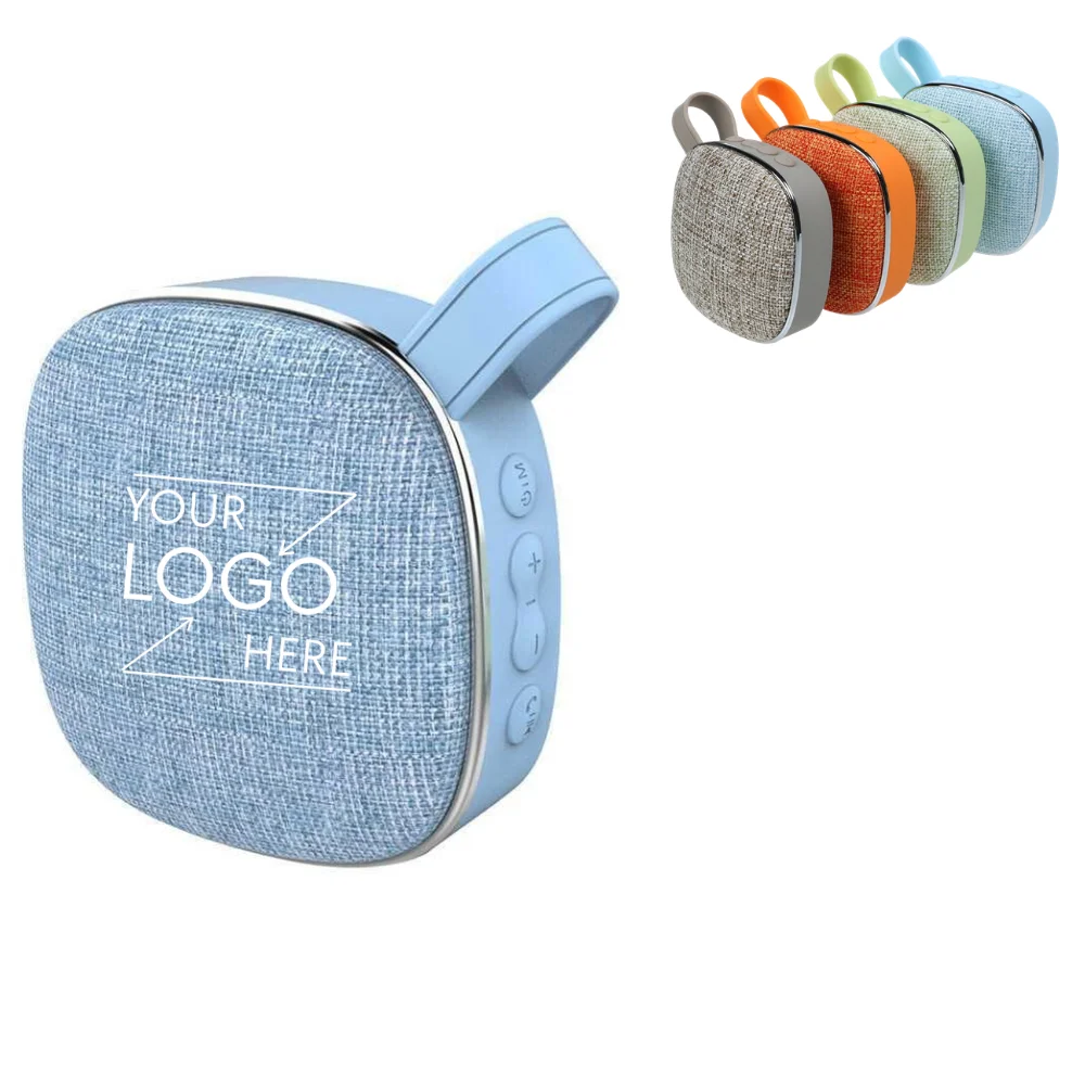 Custom Portable Bluetooth Speaker Outdoor Wireless Pocket Size with logo - Tech promotional product
