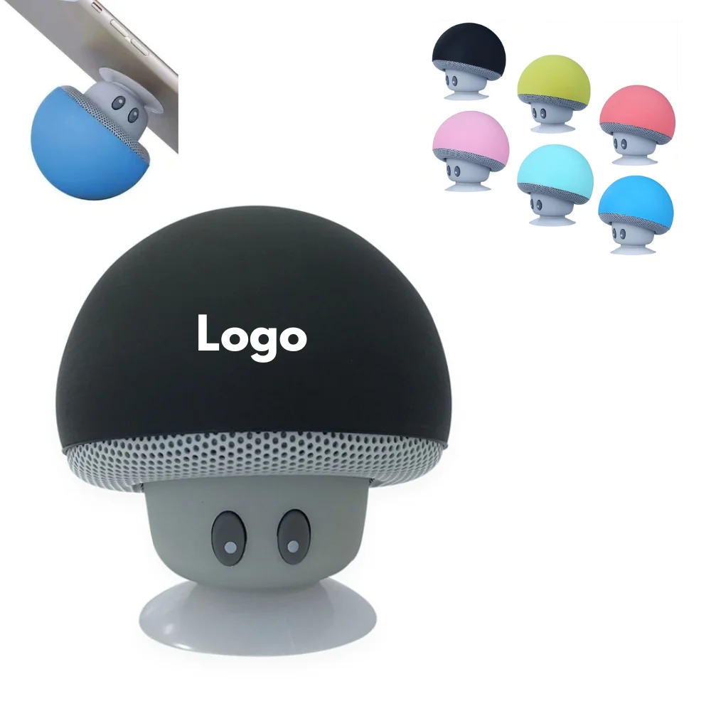 Custom Mini Bluetooth Sucker Speaker Phone Stand with logo - Tech promotional product