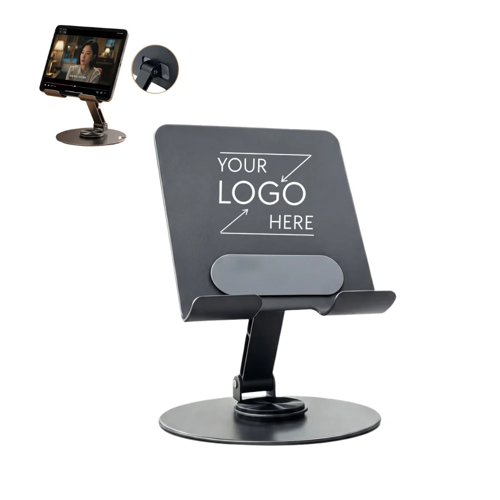 Custom 360°Tablet Phone Stand with logo - Tech promotional product