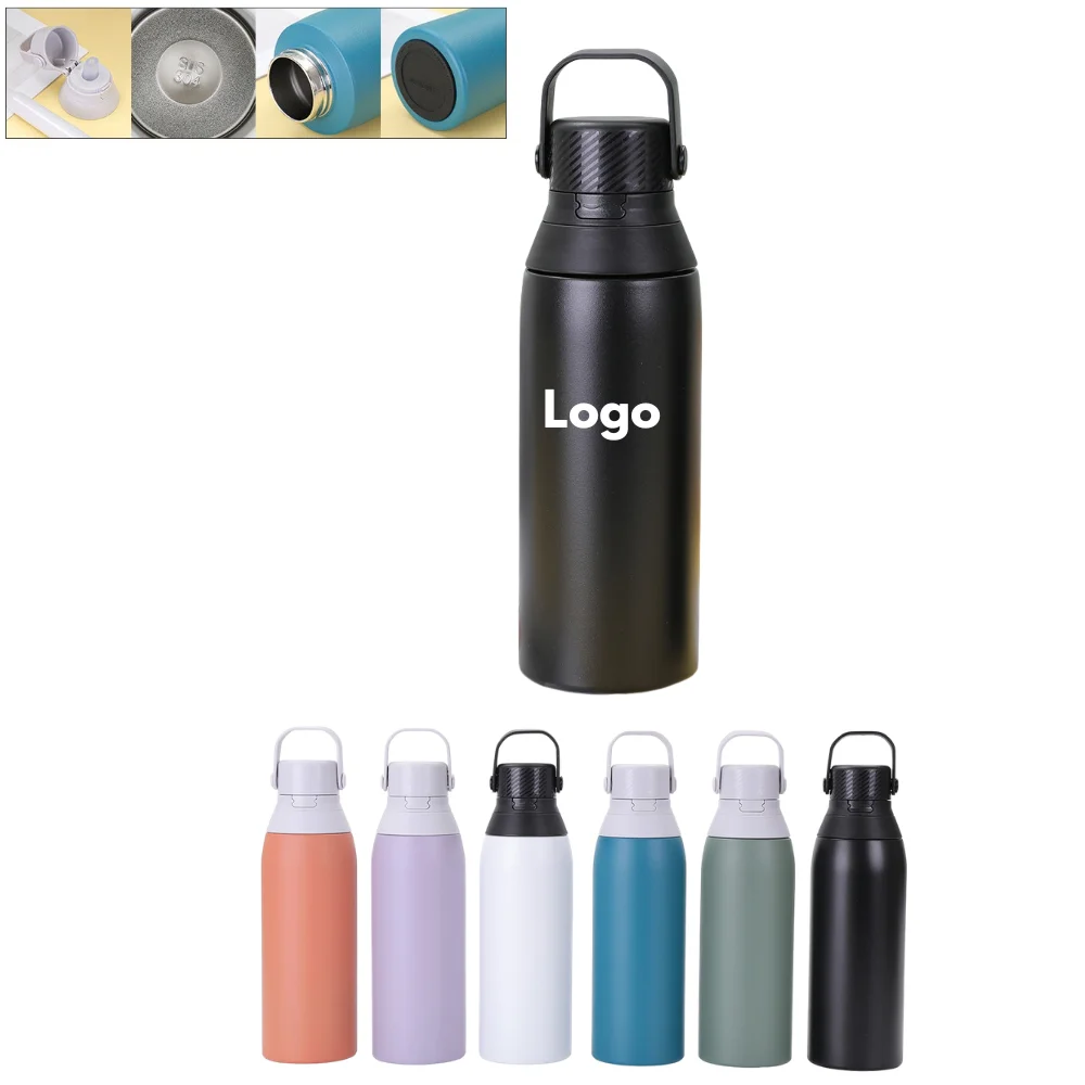 Custom 16 oz Stainless Steel Water Bottle with logo - Drinkware promotional product