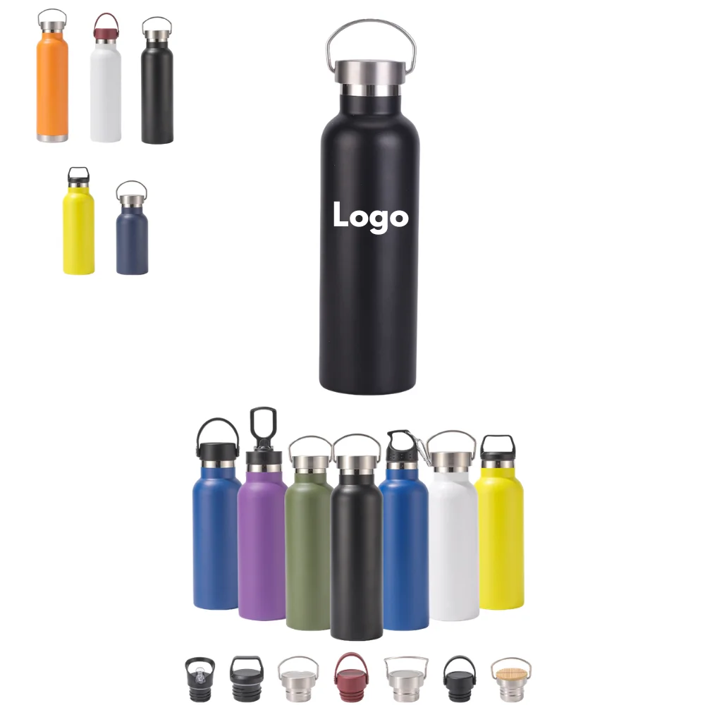 Custom Stainless Steel Wide Mouth Insulated Sports Bottle with logo - Drinkware promotional product