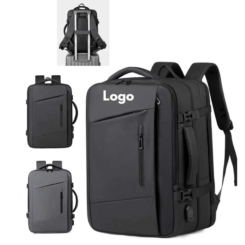 Custom Expandable Business Travel Backpack with logo - Bags promotional product