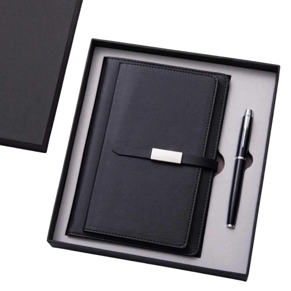 PU Leather Notebook Card Holder Keychain Gift Set with custom logo - image 3