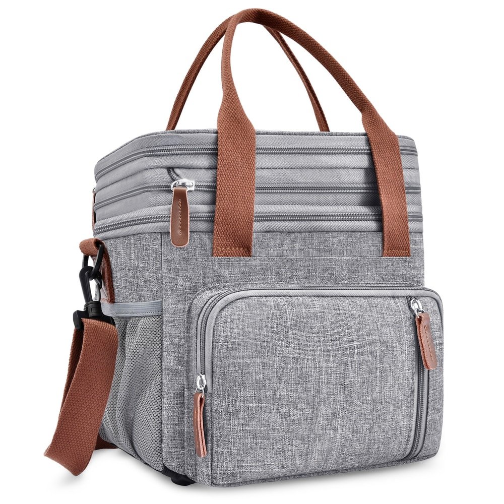 Expandable Insulated Large Lunch Bag with custom logo - image 7