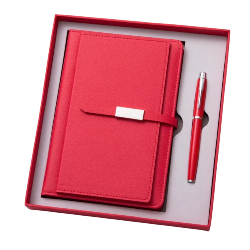 PU Leather Notebook Card Holder Keychain Gift Set with custom logo - image 4