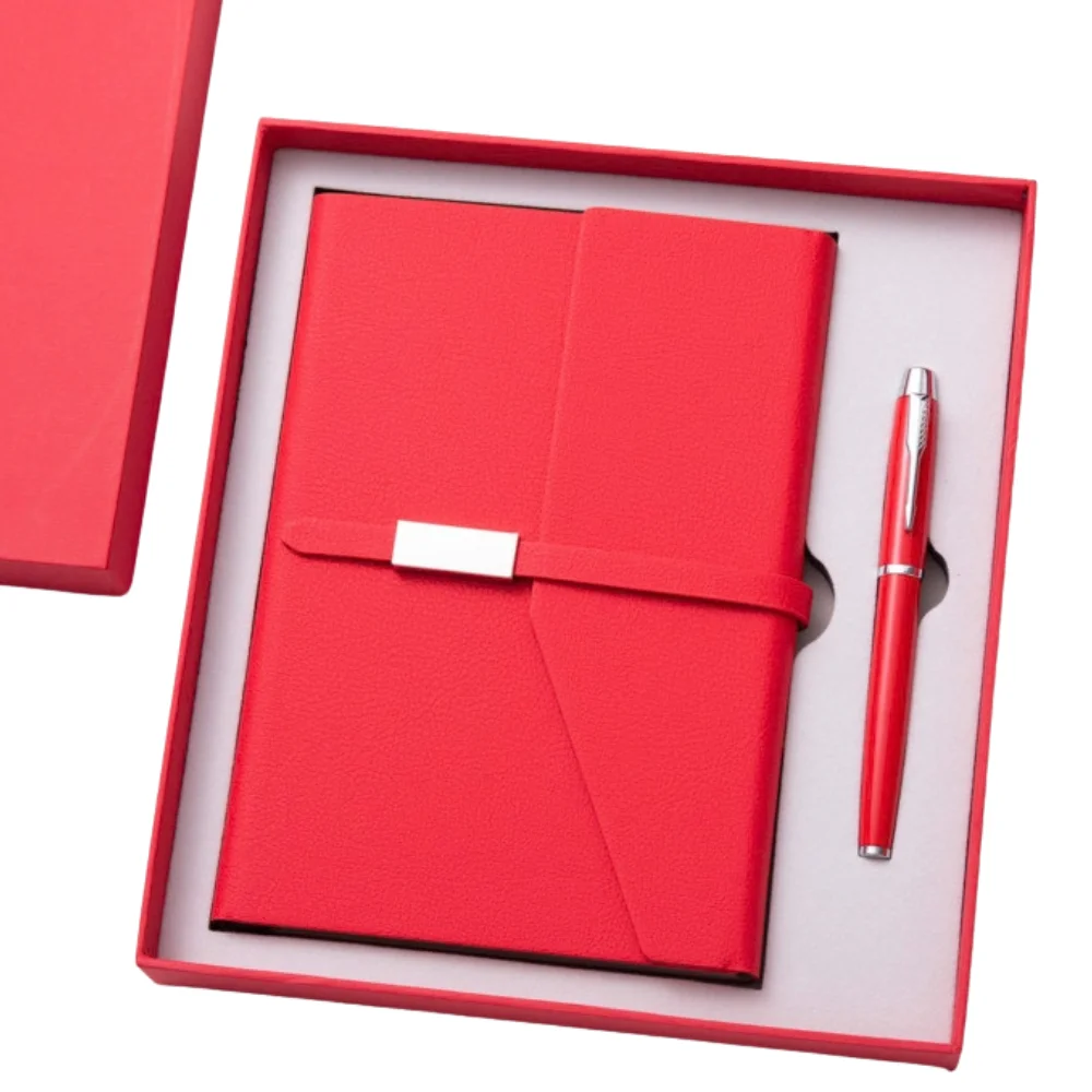 A5 Faux Leather Journal Notebook Pen Gift Box Set with custom logo - image 7