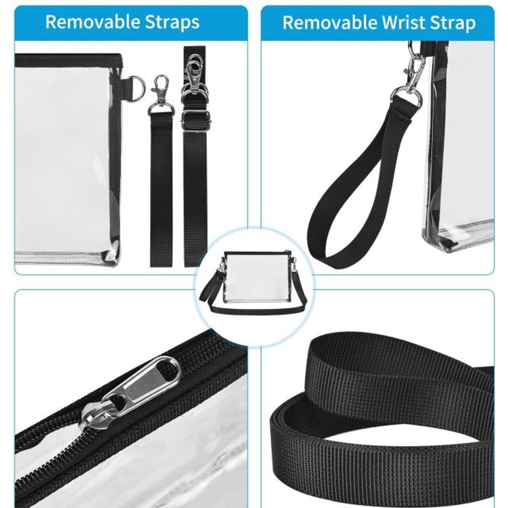 Clear Purse Stadium Approved for Women with custom logo - image 2