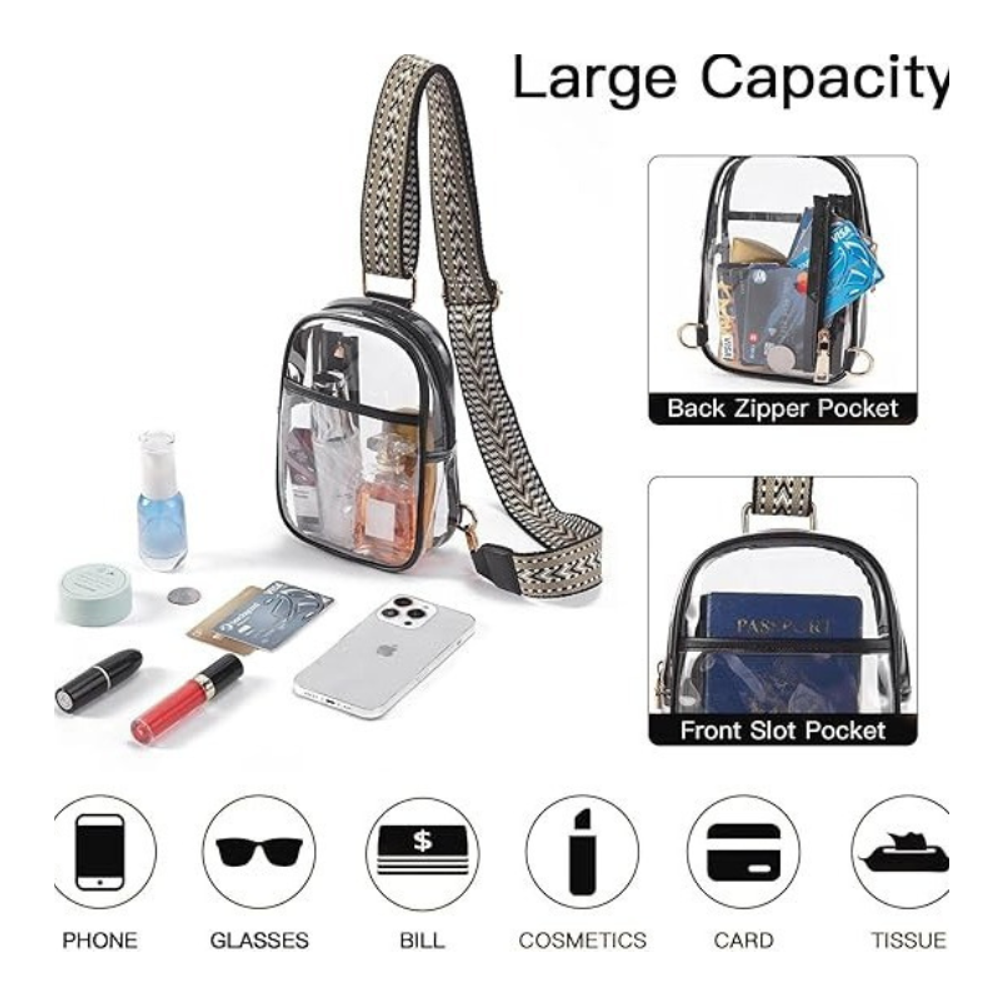 Clear Bag Sling Bag with custom logo - image 2
