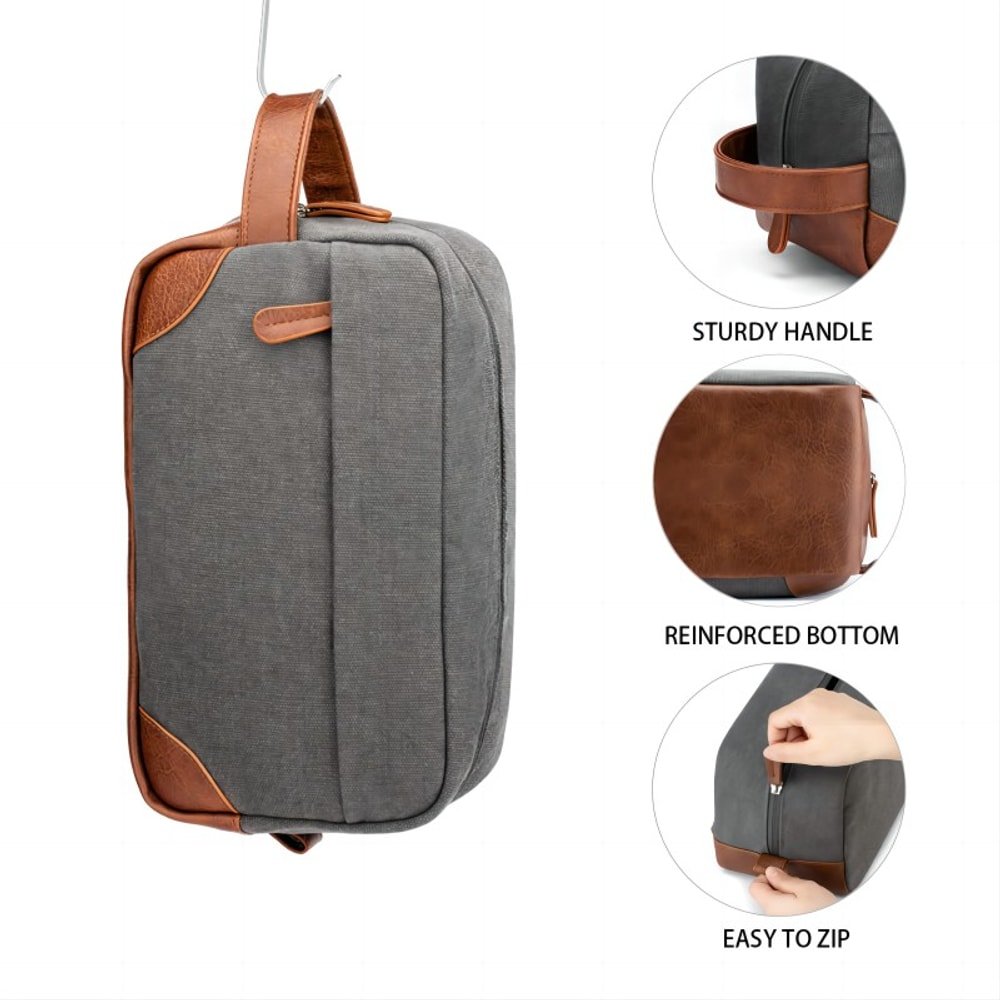 Toiletry Bag Hanging Dopp Kit with custom logo - image 2