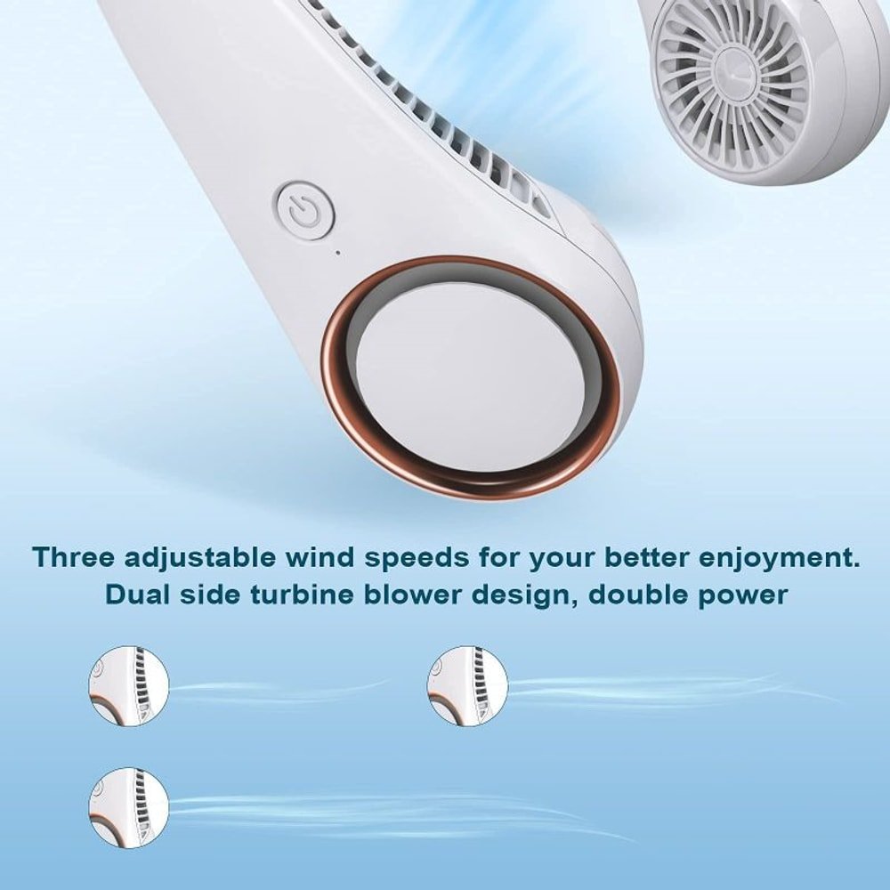 Portable Neck Fan 4000 mAh with custom logo - image 2