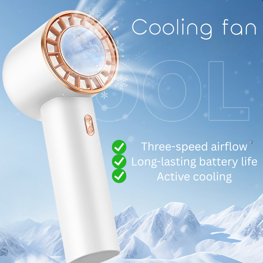 Portable Handheld Cooling Fan 2400 mAh with custom logo - image 2