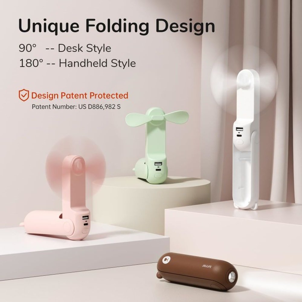 Mini Handheld Fan with custom logo - image 2