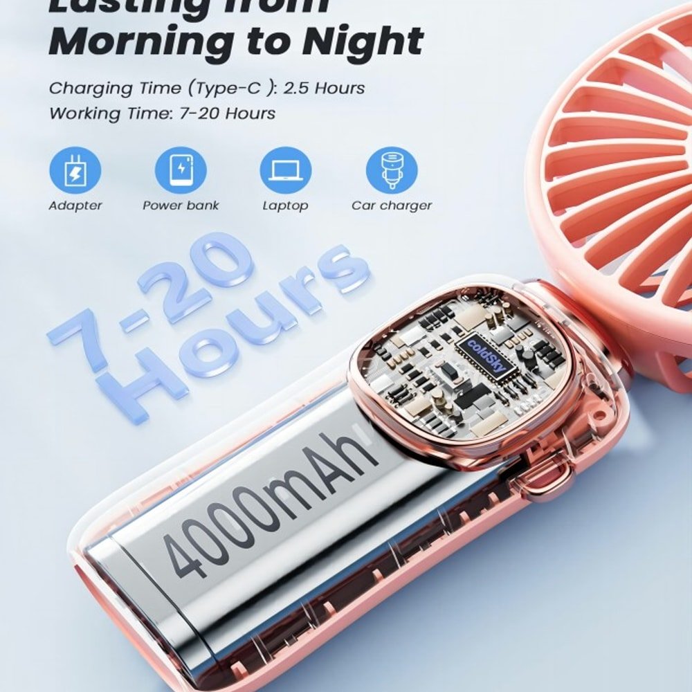 Portable Handheld Fan with custom logo - image 2