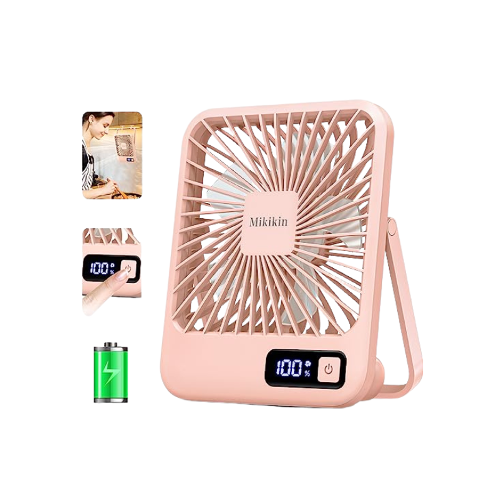 Desk Fan Battery Operated with custom logo - image 2