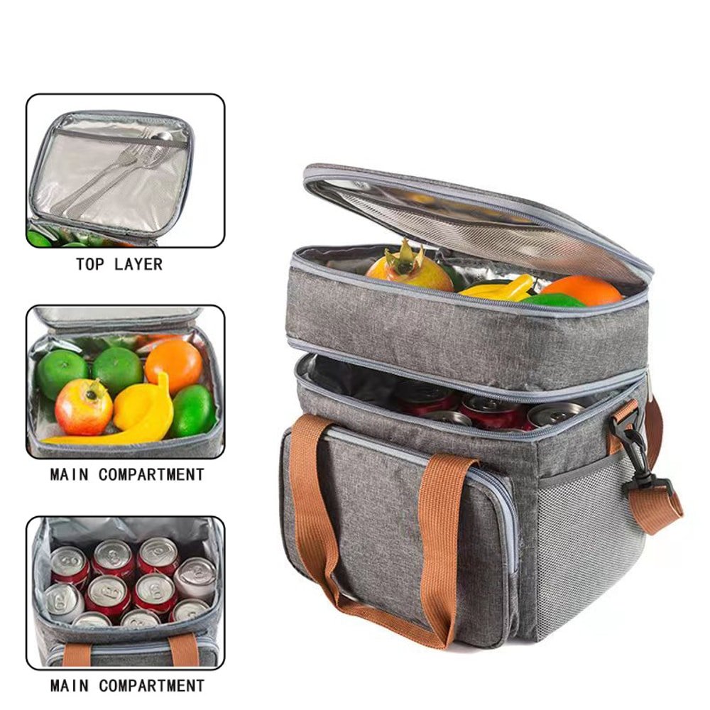 Expandable Insulated Lunch Box with custom logo - image 2