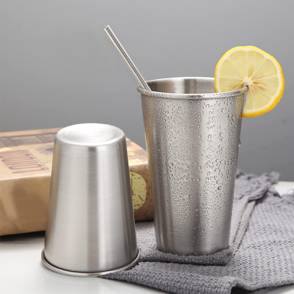 Stainless Steel Pint Cup with custom logo - image 2