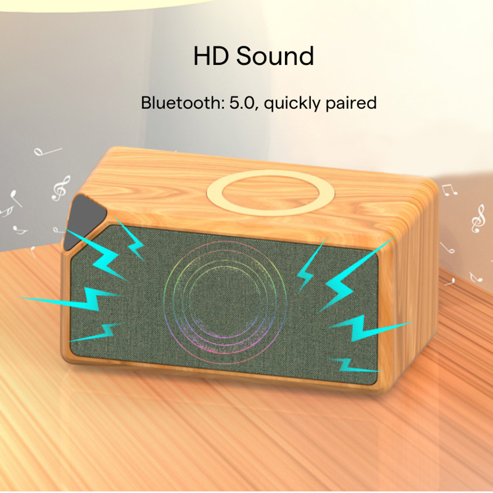 2 in1 Wireless Charger Speaker with custom logo - image 2