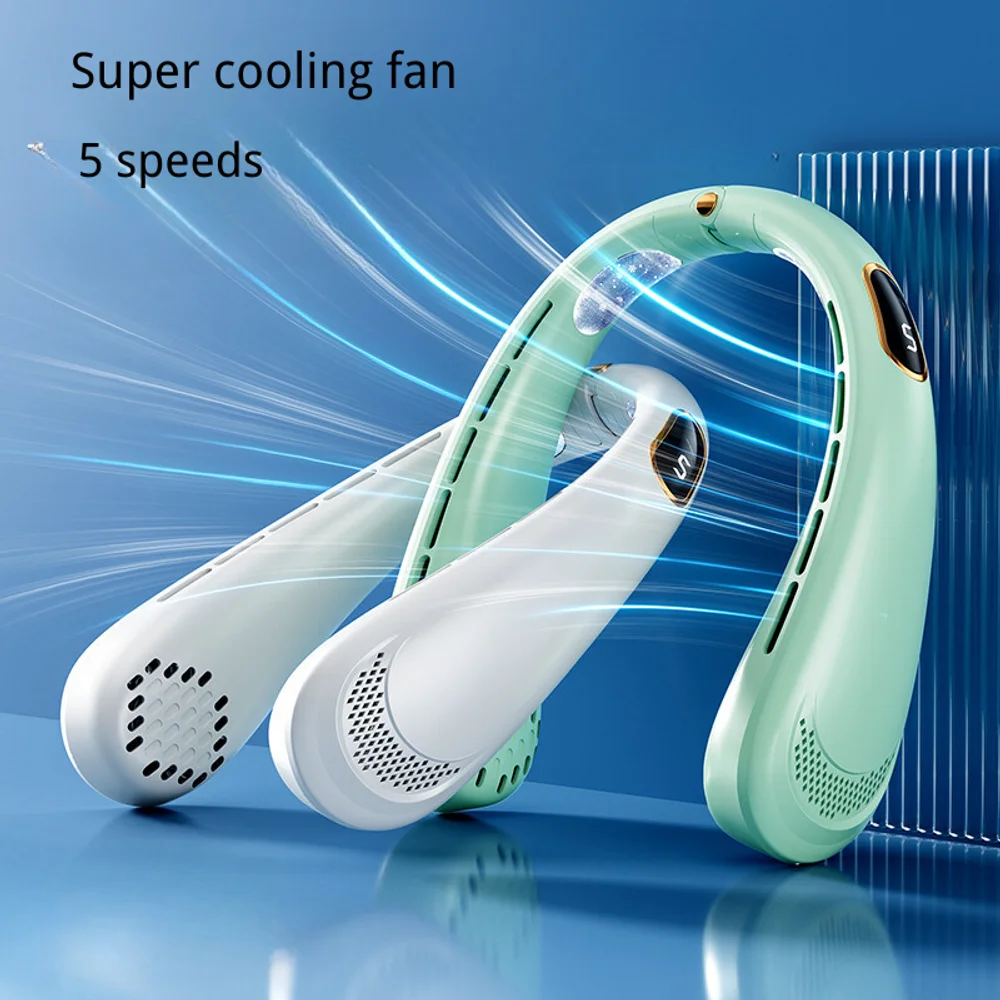 Portable Neck Fan 1800 mAh with custom logo - image 2