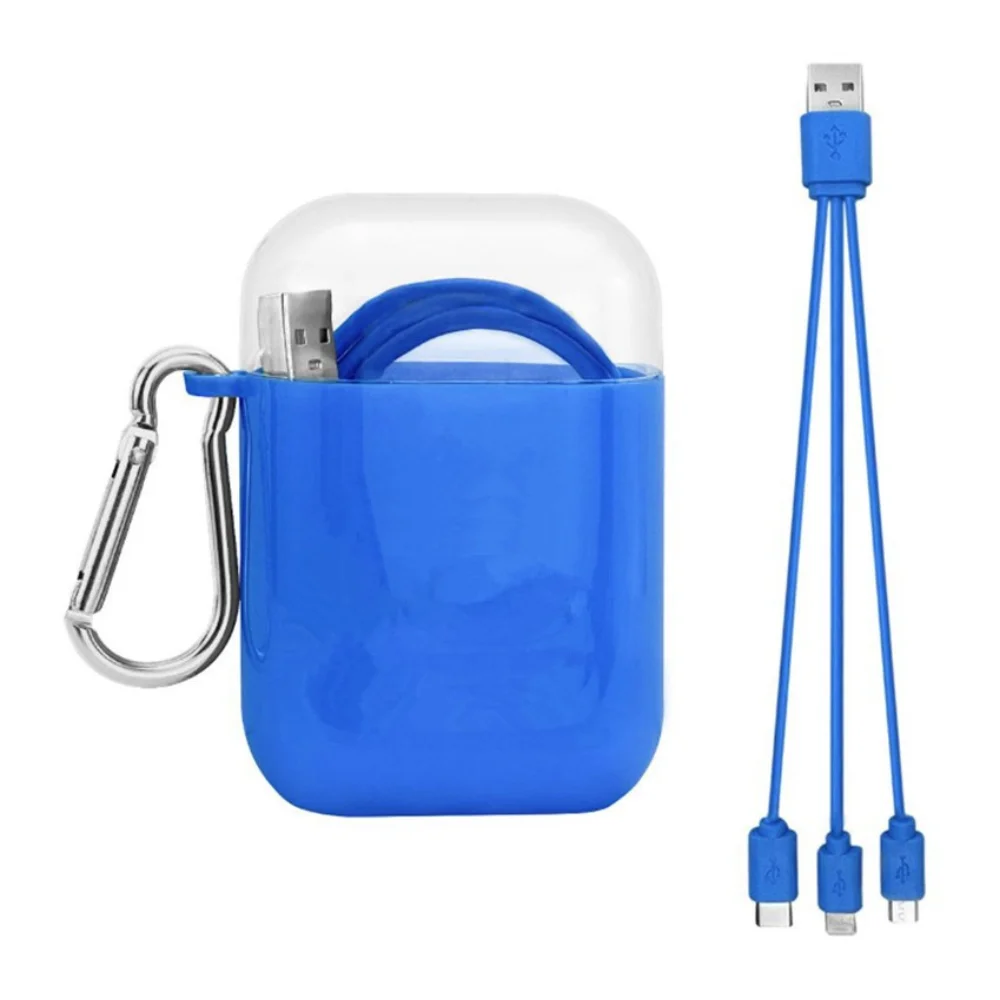 3-in-1 Travel Charging Cable Set with Storage Case with custom logo - image 2