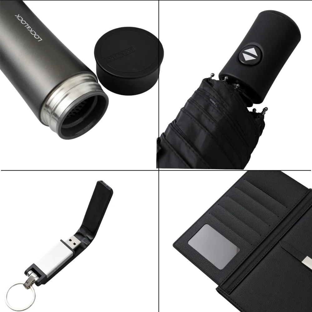Smart Temperature Tumbler & Umbrella Gift Set with custom logo - image 2