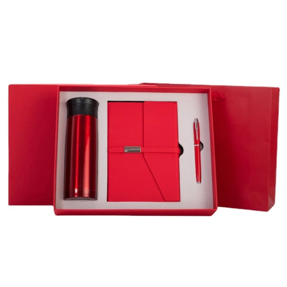 Stainless Steel Tumbler Notebook A5 Journal Gift Set with custom logo - image 2