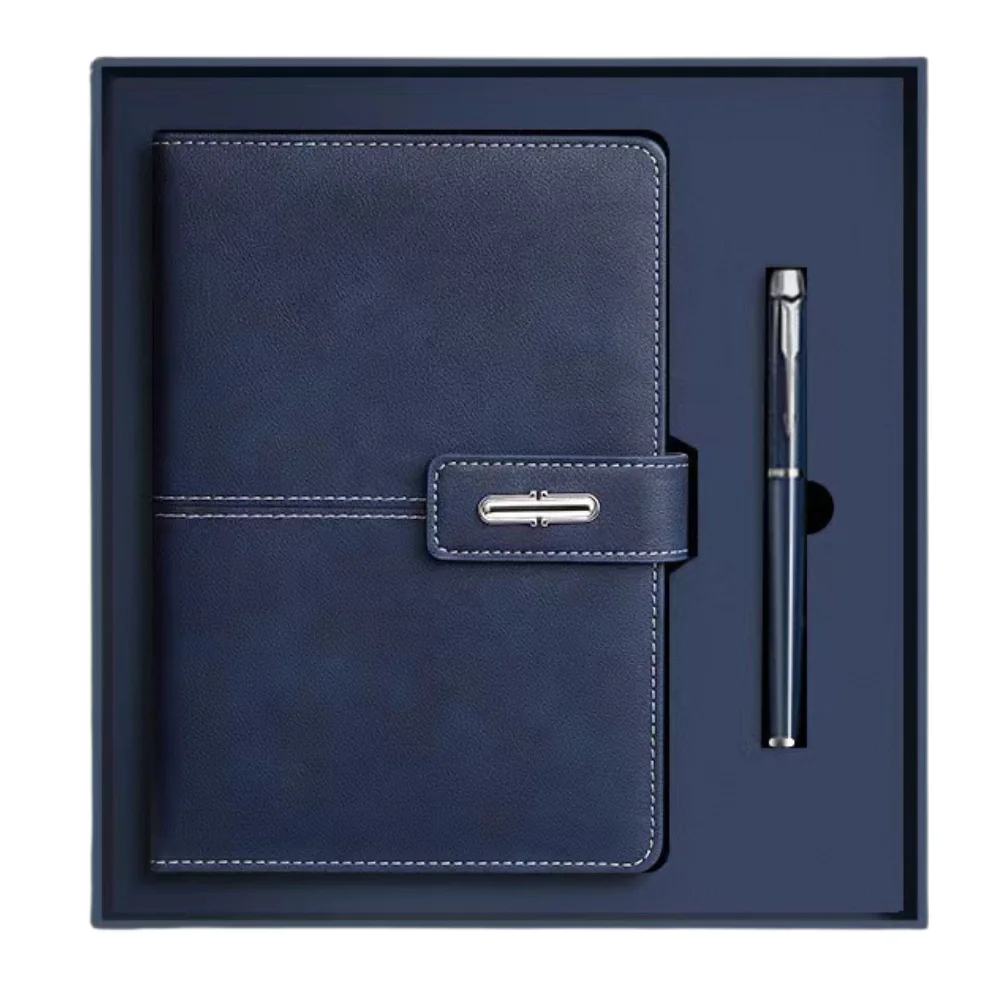 A5 PU Leather Notebook Set with Buckle Closure Gift Box with custom logo - image 3