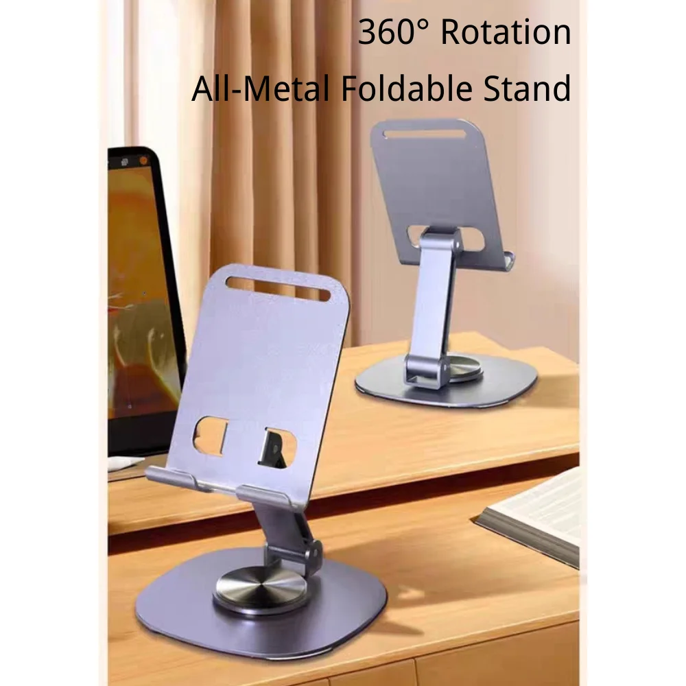 360°Rotatable Aluminum Phone Tablet Stand with custom logo - image 2
