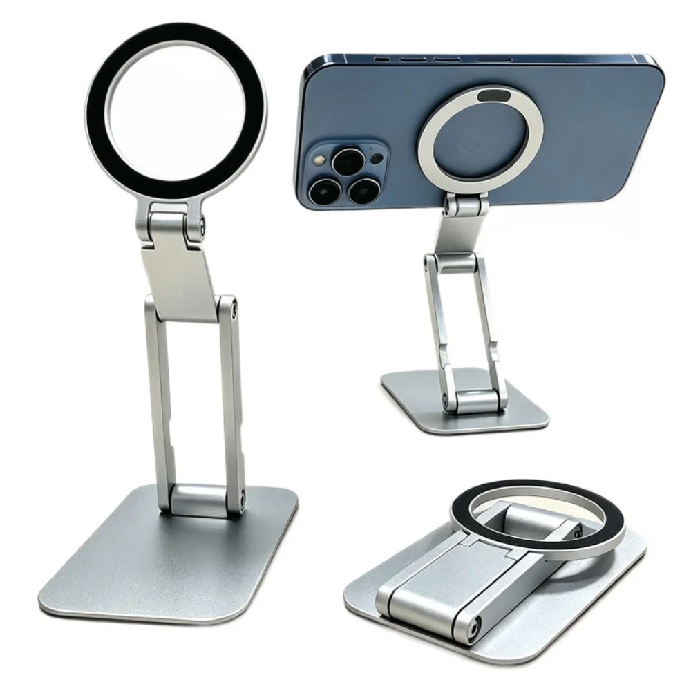 Foldable Adjustable Aluminum Phone Stand with custom logo - image 2