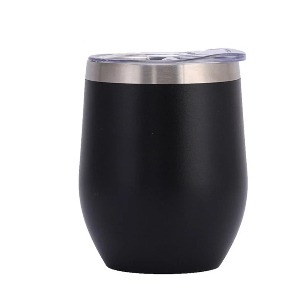 12oz Egg Shape Stainless Steel Wine Tumbler with custom logo - image 2