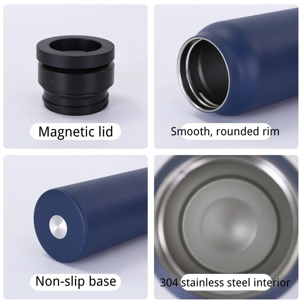 Stainless Steel Sports Bottle with Magnetic Phone Holder with custom logo - image 2