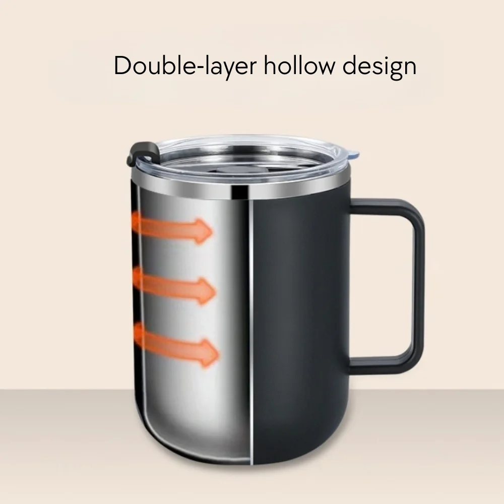 14 oz Stainless Steel Coffee Mug With Lid with custom logo - image 2