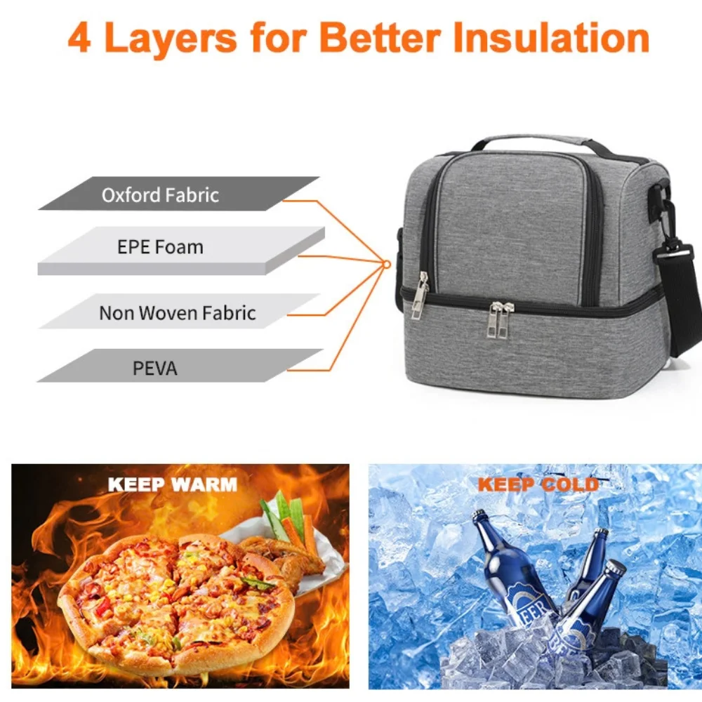 Insulated Lunch Box Leakproof Cooler with custom logo - image 2