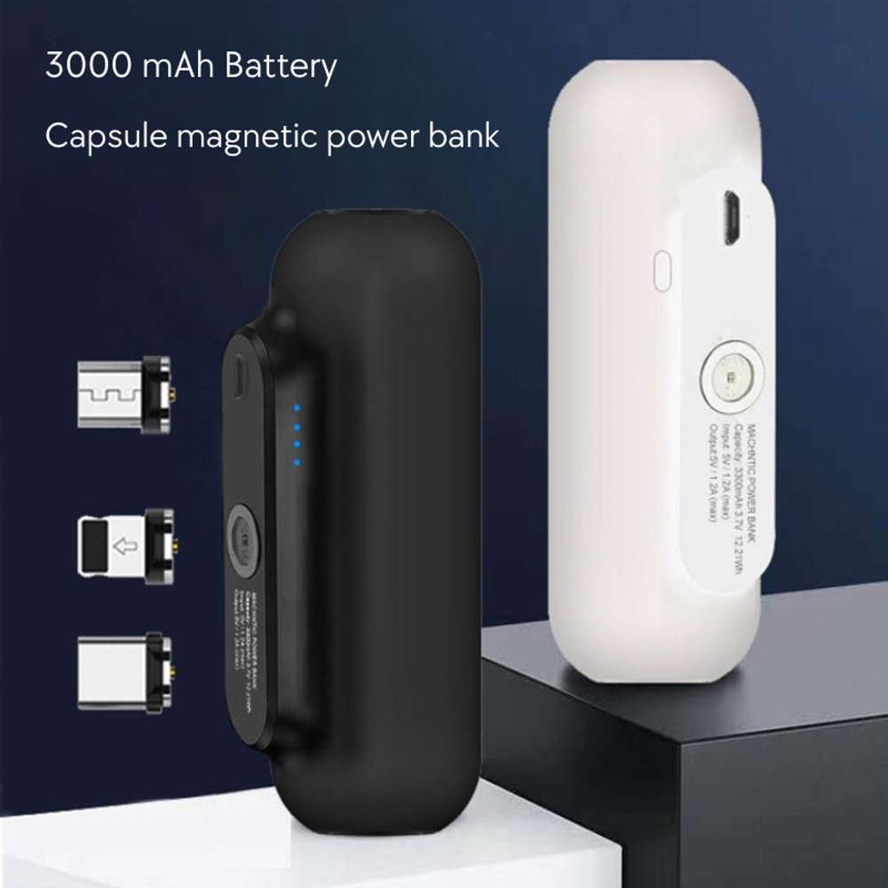 Portable 3-In-1 Phone Power Bank with custom logo - image 2
