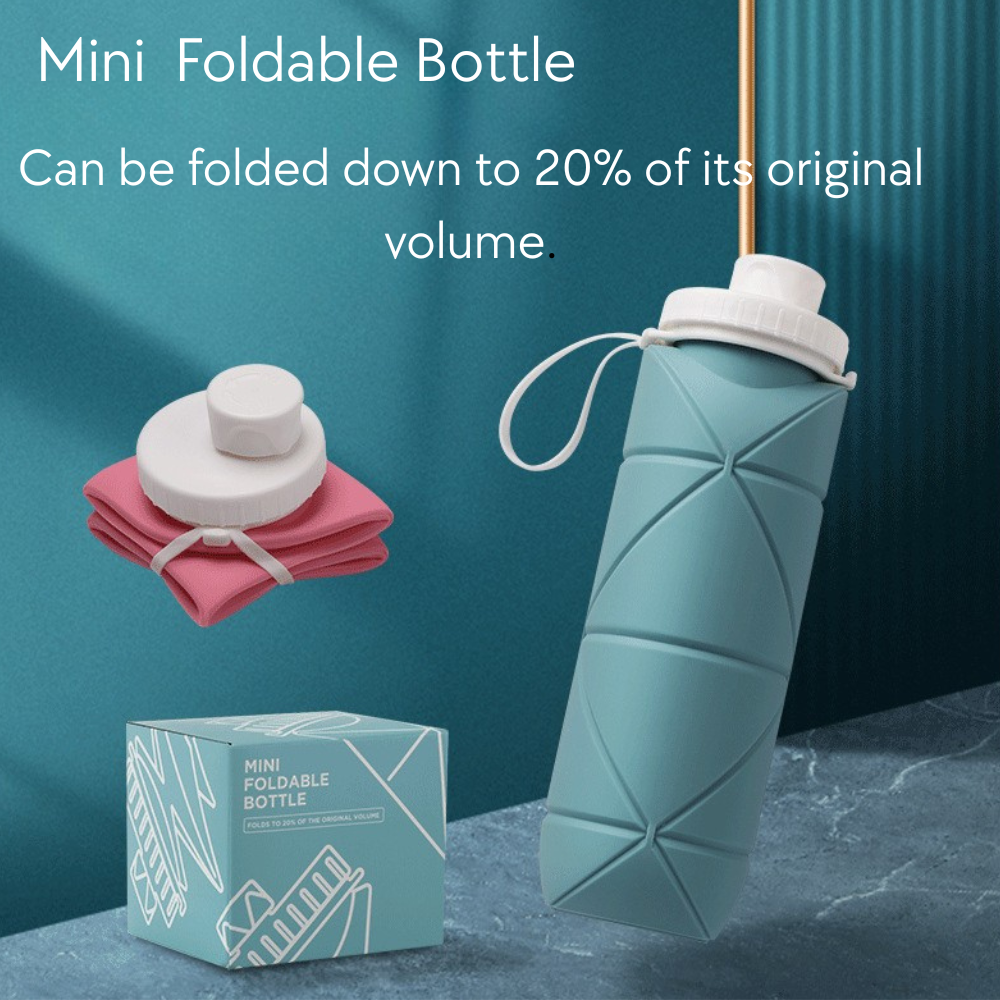 Collapsible Water Bottles With Straw with custom logo - image 3