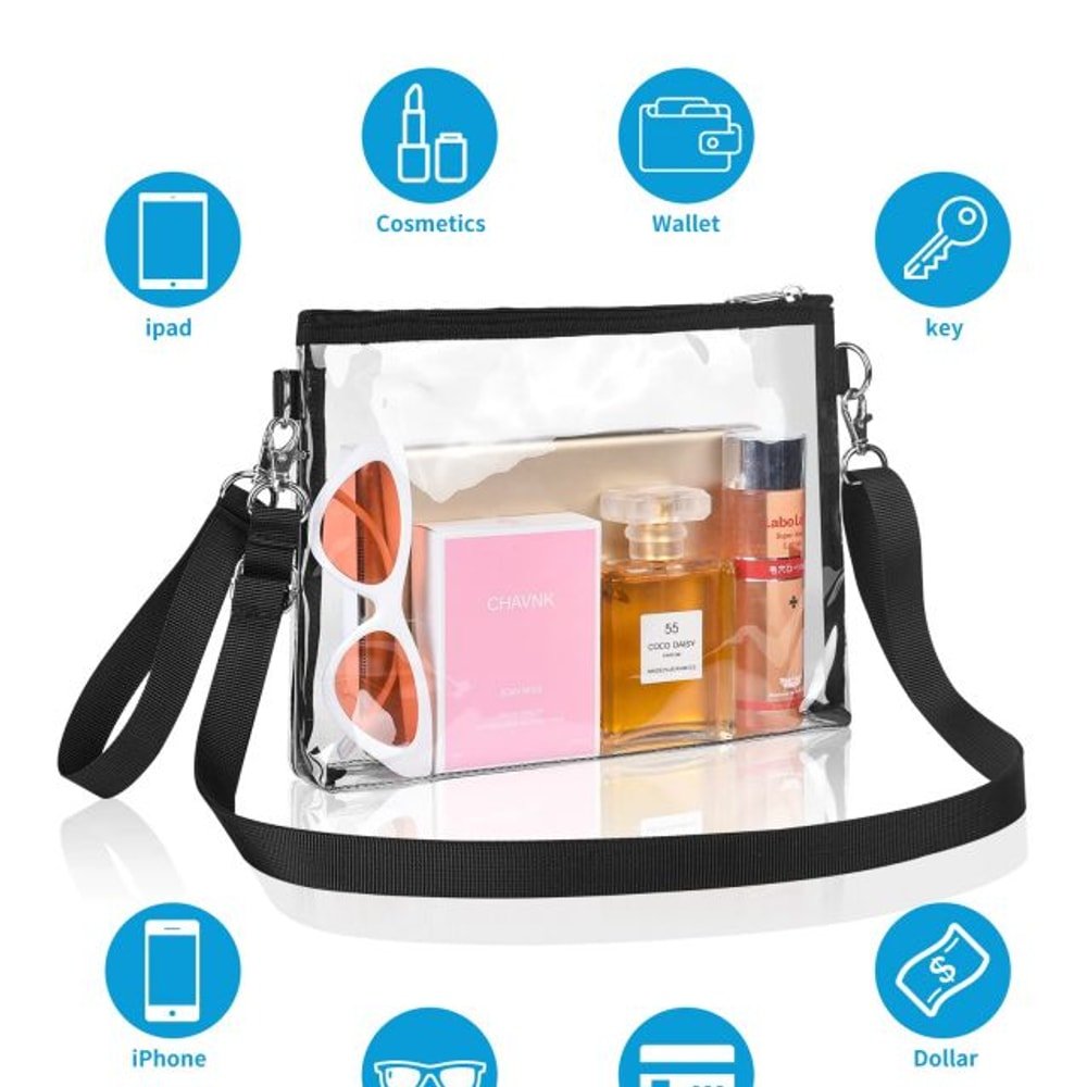Clear Purse Stadium Approved for Women with custom logo - image 3