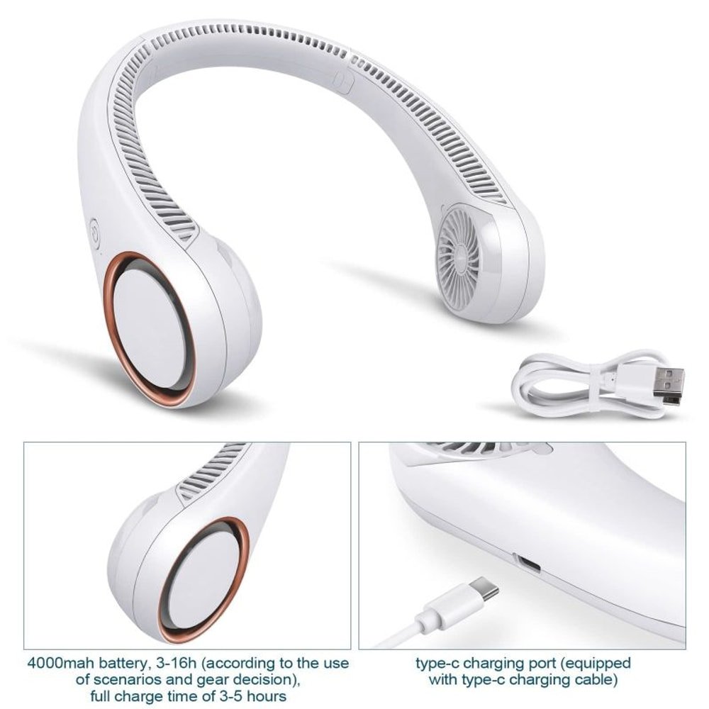 Portable Neck Fan 4000 mAh with custom logo - image 3