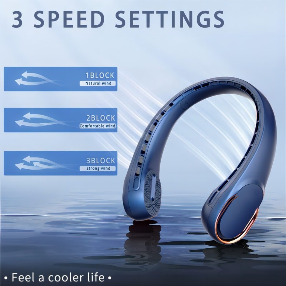 Neck Fan 4000 mAh Battery Operated with custom logo - image 2