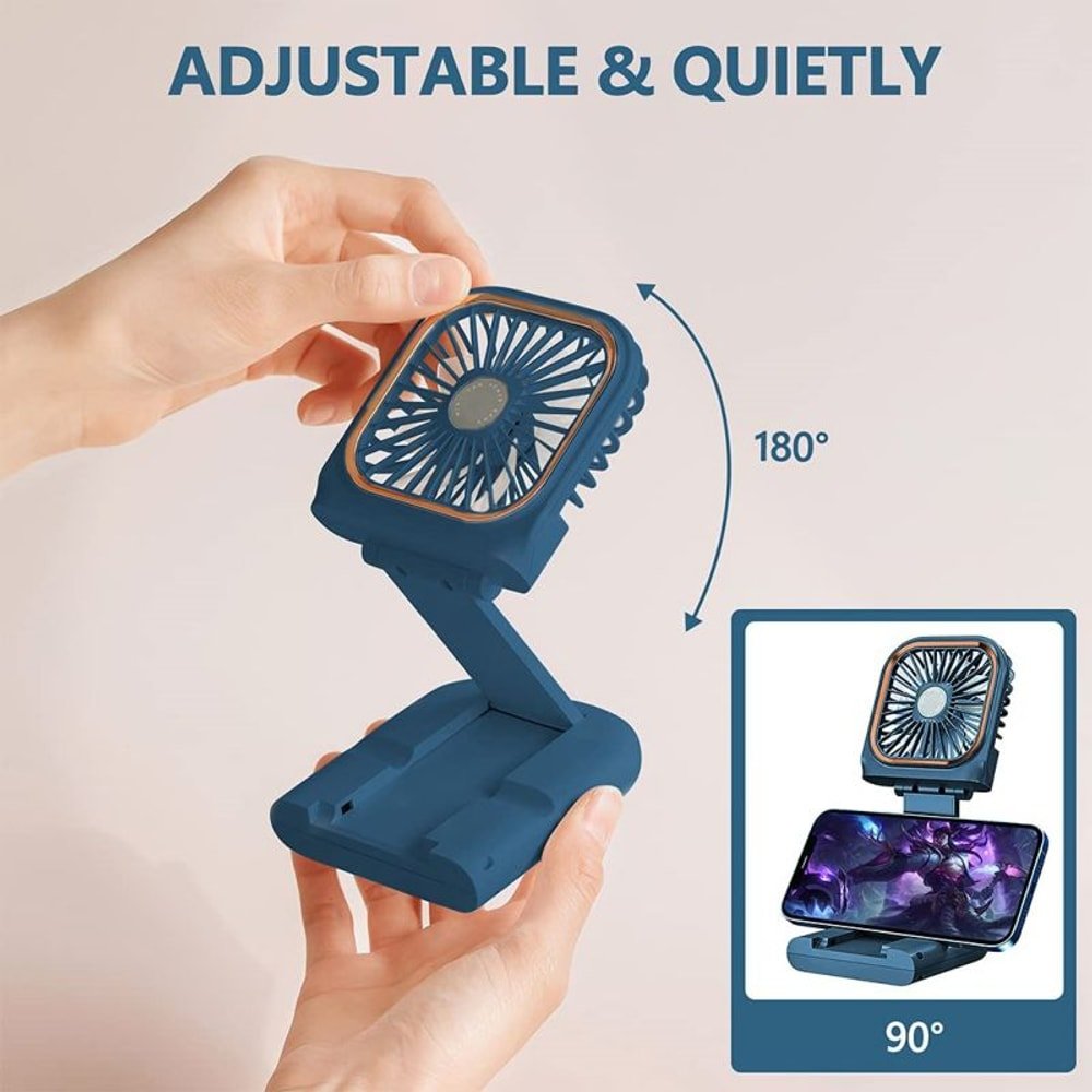Portable Handheld Necklace Fan with custom logo - image 3