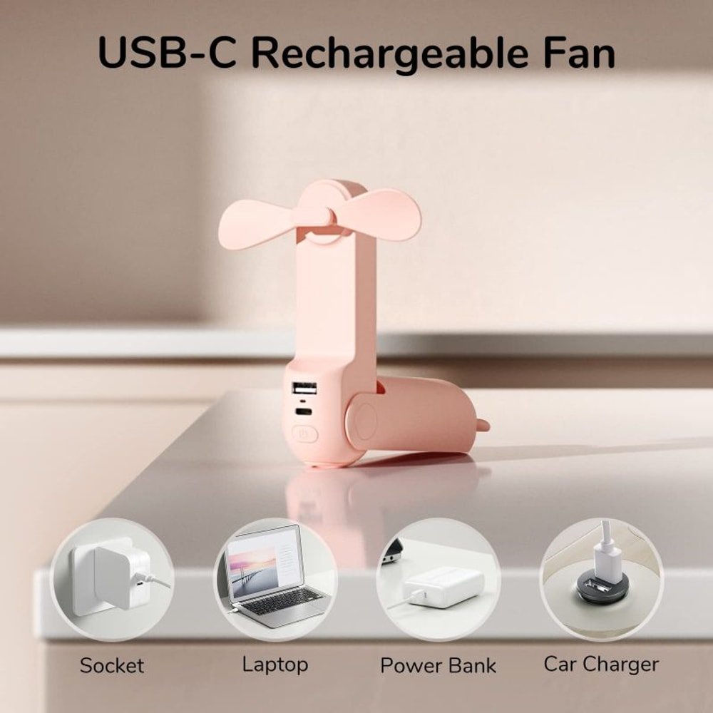 Mini Handheld Fan with custom logo - image 3