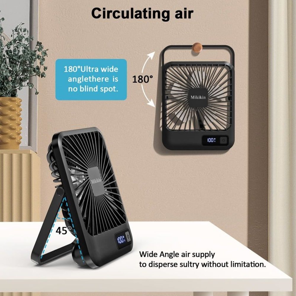 Desk Fan Battery Operated with custom logo - image 3