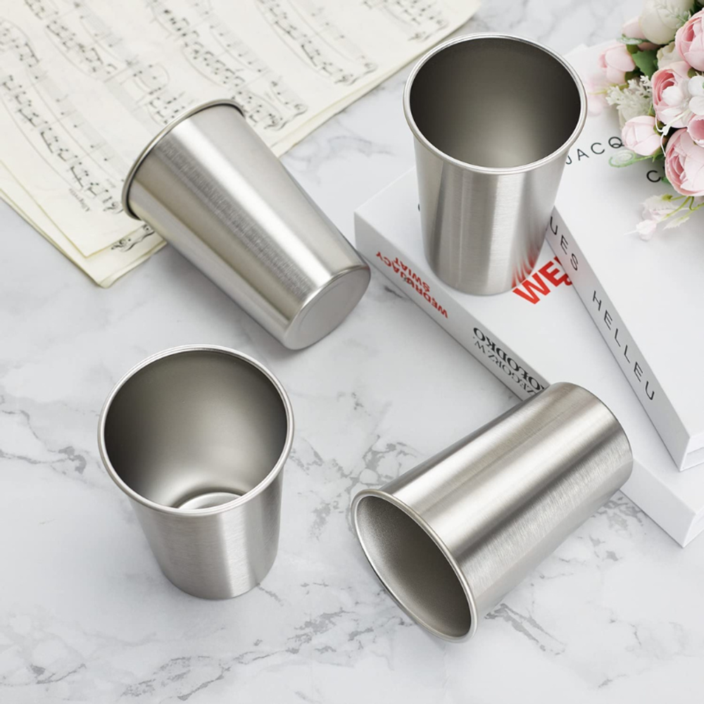 Stainless Steel Pint Cup with custom logo - image 3