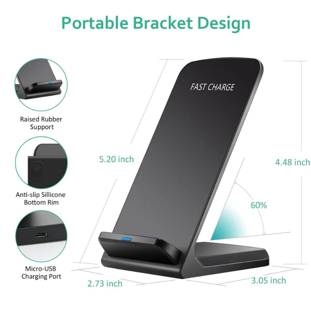15W Fast Wireless Charging Stand with custom logo - image 3