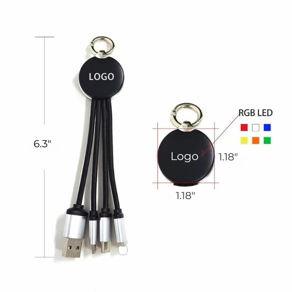 4 in 1 Multi Charging Cable with custom logo - image 3